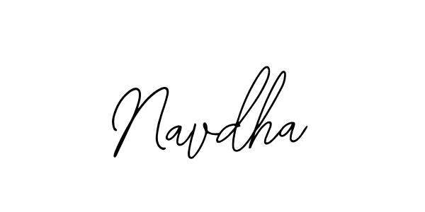 The best way (Bearetta-2O07w) to make a short signature is to pick only two or three words in your name. The name Navdha include a total of six letters. For converting this name. Navdha signature style 12 images and pictures png