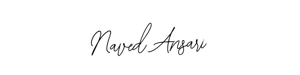 Make a beautiful signature design for name Naved Ansari. Use this online signature maker to create a handwritten signature for free. Naved Ansari signature style 12 images and pictures png