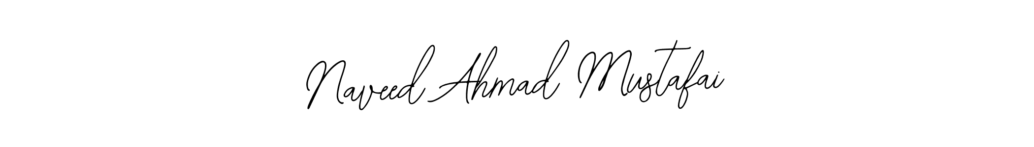Use a signature maker to create a handwritten signature online. With this signature software, you can design (Bearetta-2O07w) your own signature for name Naveed Ahmad Mustafai. Naveed Ahmad Mustafai signature style 12 images and pictures png
