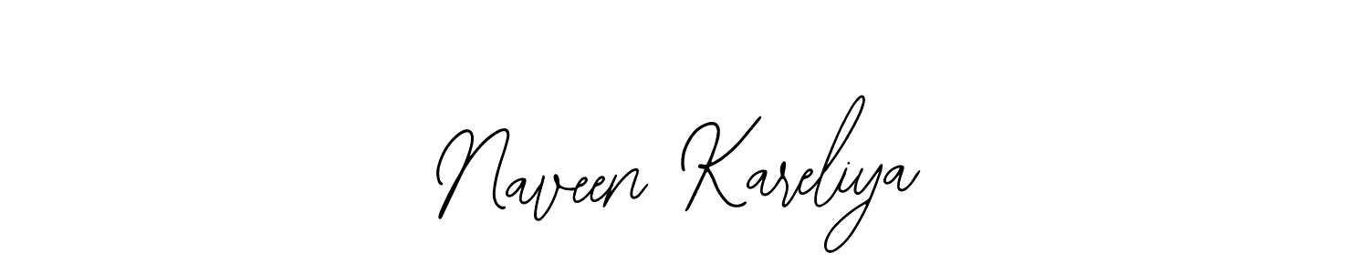 Use a signature maker to create a handwritten signature online. With this signature software, you can design (Bearetta-2O07w) your own signature for name Naveen Kareliya. Naveen Kareliya signature style 12 images and pictures png