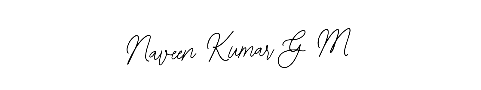 Create a beautiful signature design for name Naveen Kumar G M. With this signature (Bearetta-2O07w) fonts, you can make a handwritten signature for free. Naveen Kumar G M signature style 12 images and pictures png