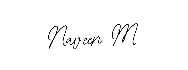 How to Draw Naveen M signature style? Bearetta-2O07w is a latest design signature styles for name Naveen M. Naveen M signature style 12 images and pictures png
