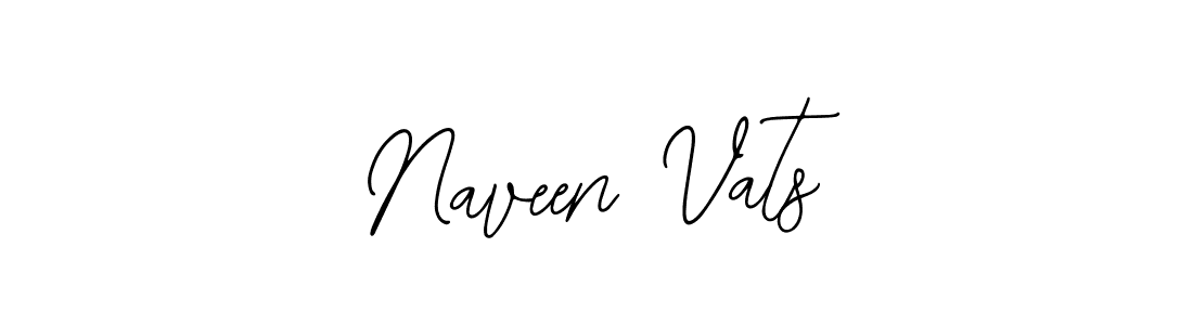 You should practise on your own different ways (Bearetta-2O07w) to write your name (Naveen Vats) in signature. don't let someone else do it for you. Naveen Vats signature style 12 images and pictures png