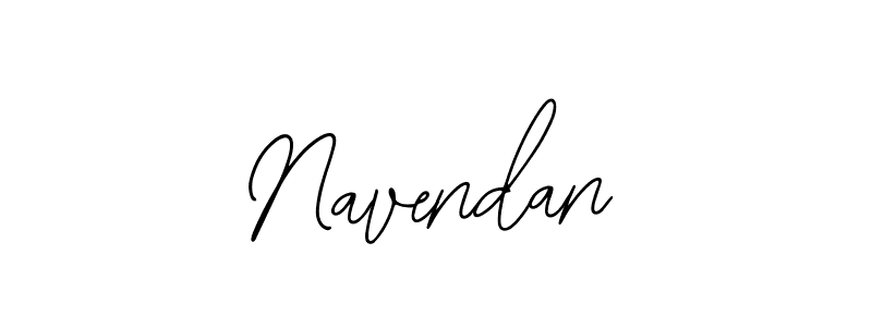 Use a signature maker to create a handwritten signature online. With this signature software, you can design (Bearetta-2O07w) your own signature for name Navendan. Navendan signature style 12 images and pictures png