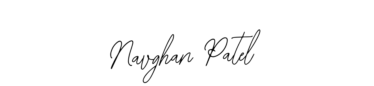 How to make Navghan Patel name signature. Use Bearetta-2O07w style for creating short signs online. This is the latest handwritten sign. Navghan Patel signature style 12 images and pictures png