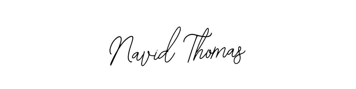 Use a signature maker to create a handwritten signature online. With this signature software, you can design (Bearetta-2O07w) your own signature for name Navid Thomas. Navid Thomas signature style 12 images and pictures png