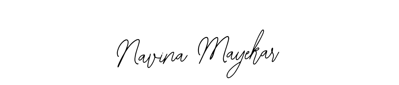 if you are searching for the best signature style for your name Navina Mayekar. so please give up your signature search. here we have designed multiple signature styles  using Bearetta-2O07w. Navina Mayekar signature style 12 images and pictures png