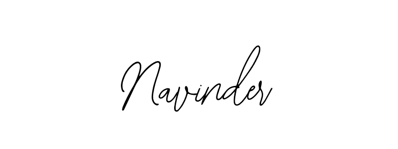 How to make Navinder signature? Bearetta-2O07w is a professional autograph style. Create handwritten signature for Navinder name. Navinder signature style 12 images and pictures png