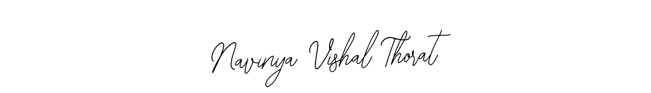 Bearetta-2O07w is a professional signature style that is perfect for those who want to add a touch of class to their signature. It is also a great choice for those who want to make their signature more unique. Get Navinya Vishal Thorat name to fancy signature for free. Navinya Vishal Thorat signature style 12 images and pictures png