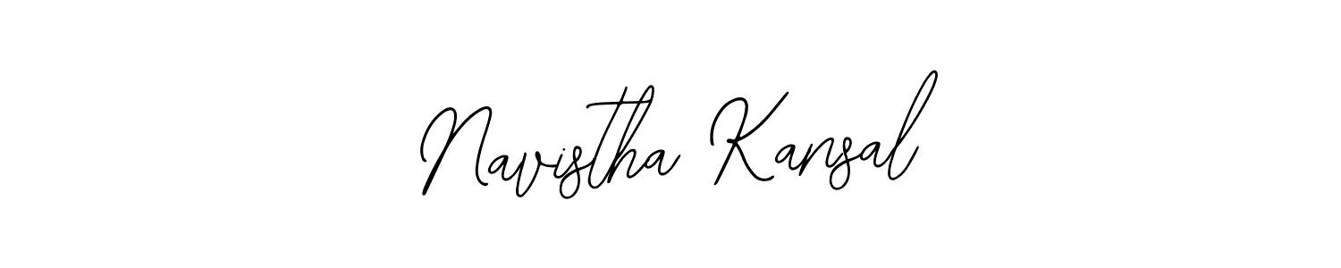 Similarly Bearetta-2O07w is the best handwritten signature design. Signature creator online .You can use it as an online autograph creator for name Navistha Kansal. Navistha Kansal signature style 12 images and pictures png