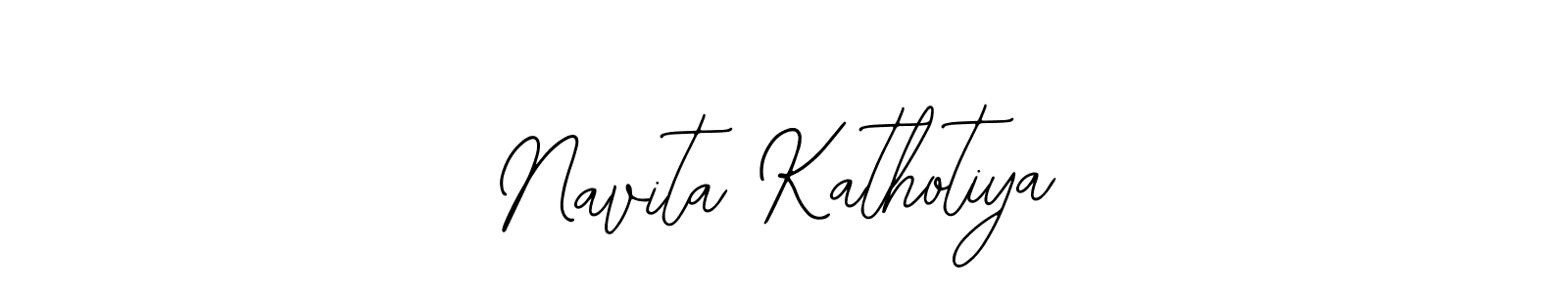 Also You can easily find your signature by using the search form. We will create Navita Kathotiya name handwritten signature images for you free of cost using Bearetta-2O07w sign style. Navita Kathotiya signature style 12 images and pictures png