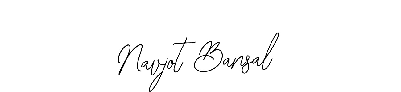 Use a signature maker to create a handwritten signature online. With this signature software, you can design (Bearetta-2O07w) your own signature for name Navjot Bansal. Navjot Bansal signature style 12 images and pictures png