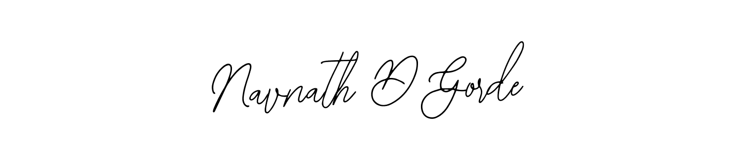 Bearetta-2O07w is a professional signature style that is perfect for those who want to add a touch of class to their signature. It is also a great choice for those who want to make their signature more unique. Get Navnath D Gorde name to fancy signature for free. Navnath D Gorde signature style 12 images and pictures png