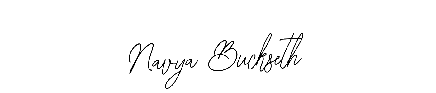 Use a signature maker to create a handwritten signature online. With this signature software, you can design (Bearetta-2O07w) your own signature for name Navya Buckseth. Navya Buckseth signature style 12 images and pictures png