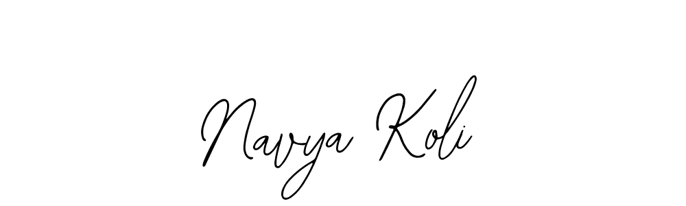 It looks lik you need a new signature style for name Navya Koli. Design unique handwritten (Bearetta-2O07w) signature with our free signature maker in just a few clicks. Navya Koli signature style 12 images and pictures png