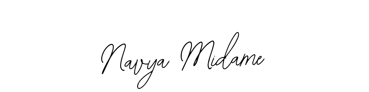 Navya Midame stylish signature style. Best Handwritten Sign (Bearetta-2O07w) for my name. Handwritten Signature Collection Ideas for my name Navya Midame. Navya Midame signature style 12 images and pictures png