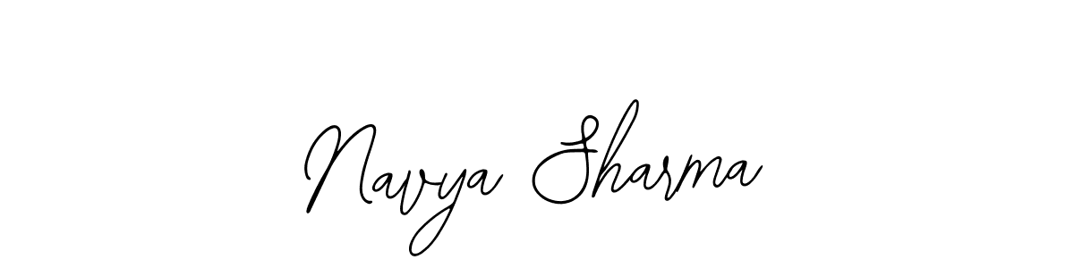 Navya Sharma stylish signature style. Best Handwritten Sign (Bearetta-2O07w) for my name. Handwritten Signature Collection Ideas for my name Navya Sharma. Navya Sharma signature style 12 images and pictures png