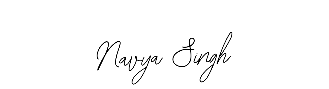 How to make Navya Singh name signature. Use Bearetta-2O07w style for creating short signs online. This is the latest handwritten sign. Navya Singh signature style 12 images and pictures png