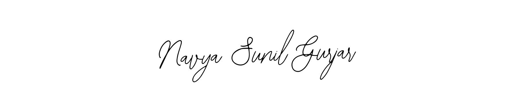 Navya Sunil Gurjar stylish signature style. Best Handwritten Sign (Bearetta-2O07w) for my name. Handwritten Signature Collection Ideas for my name Navya Sunil Gurjar. Navya Sunil Gurjar signature style 12 images and pictures png