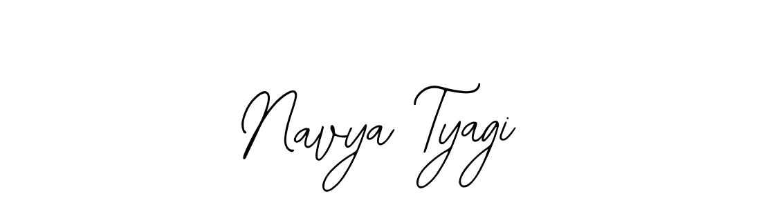 Bearetta-2O07w is a professional signature style that is perfect for those who want to add a touch of class to their signature. It is also a great choice for those who want to make their signature more unique. Get Navya Tyagi name to fancy signature for free. Navya Tyagi signature style 12 images and pictures png