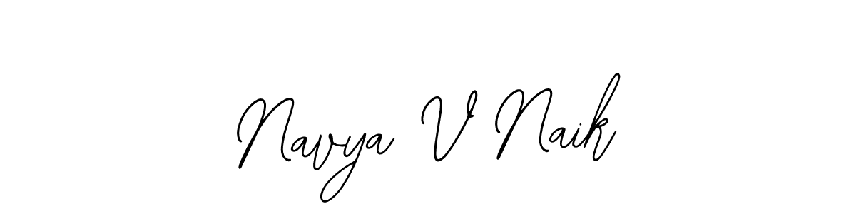 How to make Navya V Naik signature? Bearetta-2O07w is a professional autograph style. Create handwritten signature for Navya V Naik name. Navya V Naik signature style 12 images and pictures png