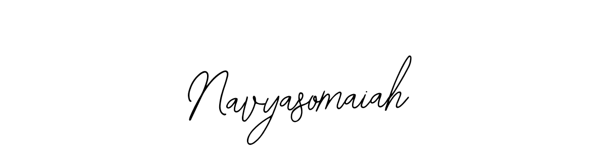 How to Draw Navyasomaiah signature style? Bearetta-2O07w is a latest design signature styles for name Navyasomaiah. Navyasomaiah signature style 12 images and pictures png