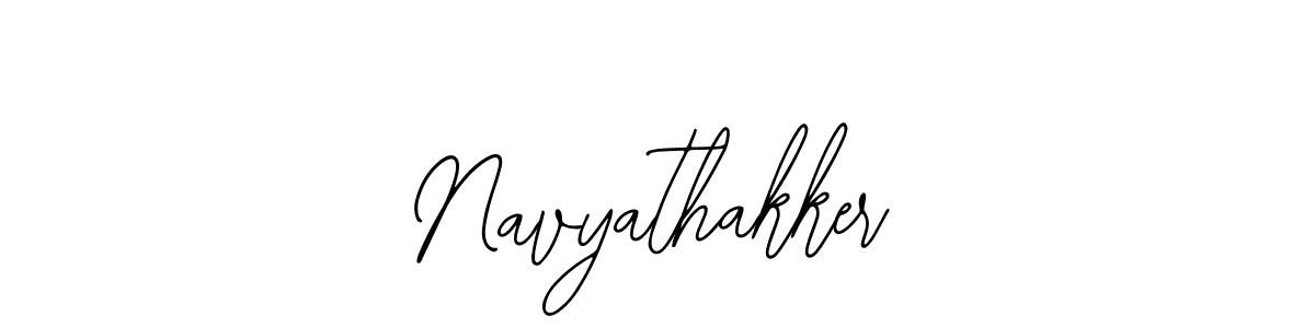 How to make Navyathakker name signature. Use Bearetta-2O07w style for creating short signs online. This is the latest handwritten sign. Navyathakker signature style 12 images and pictures png