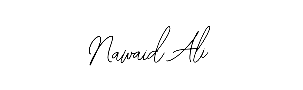 Also You can easily find your signature by using the search form. We will create Nawaid Ali name handwritten signature images for you free of cost using Bearetta-2O07w sign style. Nawaid Ali signature style 12 images and pictures png