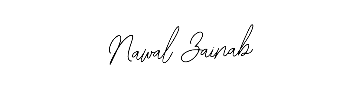 Design your own signature with our free online signature maker. With this signature software, you can create a handwritten (Bearetta-2O07w) signature for name Nawal Zainab. Nawal Zainab signature style 12 images and pictures png