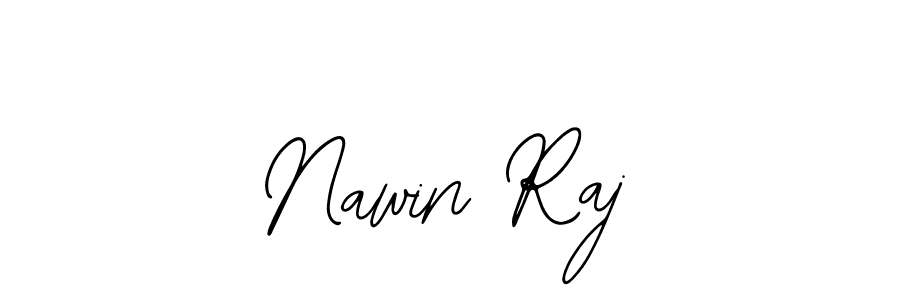 How to make Nawin Raj name signature. Use Bearetta-2O07w style for creating short signs online. This is the latest handwritten sign. Nawin Raj signature style 12 images and pictures png