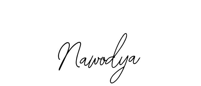 Make a beautiful signature design for name Nawodya. With this signature (Bearetta-2O07w) style, you can create a handwritten signature for free. Nawodya signature style 12 images and pictures png