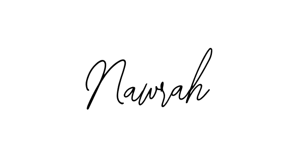 How to make Nawrah name signature. Use Bearetta-2O07w style for creating short signs online. This is the latest handwritten sign. Nawrah signature style 12 images and pictures png