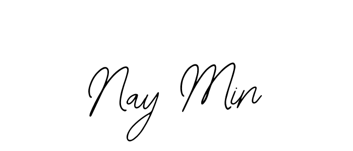 How to make Nay Min signature? Bearetta-2O07w is a professional autograph style. Create handwritten signature for Nay Min name. Nay Min signature style 12 images and pictures png
