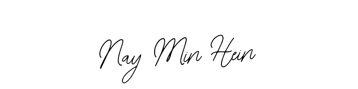 Use a signature maker to create a handwritten signature online. With this signature software, you can design (Bearetta-2O07w) your own signature for name Nay Min Hein. Nay Min Hein signature style 12 images and pictures png