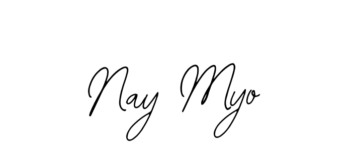 Make a beautiful signature design for name Nay Myo. With this signature (Bearetta-2O07w) style, you can create a handwritten signature for free. Nay Myo signature style 12 images and pictures png