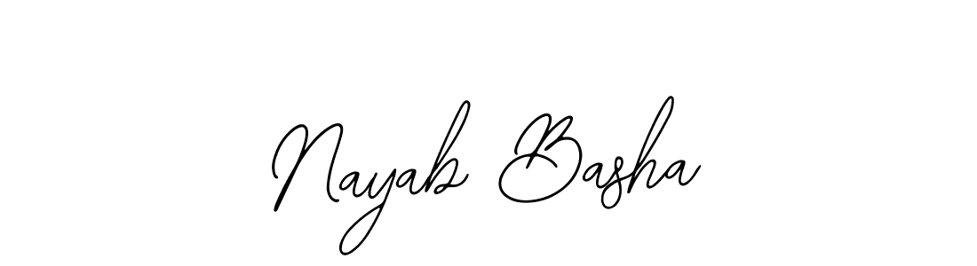 Bearetta-2O07w is a professional signature style that is perfect for those who want to add a touch of class to their signature. It is also a great choice for those who want to make their signature more unique. Get Nayab Basha name to fancy signature for free. Nayab Basha signature style 12 images and pictures png
