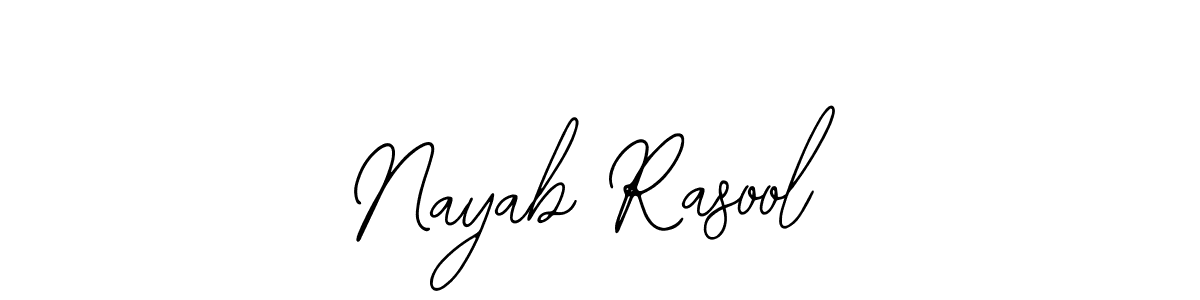 Make a beautiful signature design for name Nayab Rasool. With this signature (Bearetta-2O07w) style, you can create a handwritten signature for free. Nayab Rasool signature style 12 images and pictures png