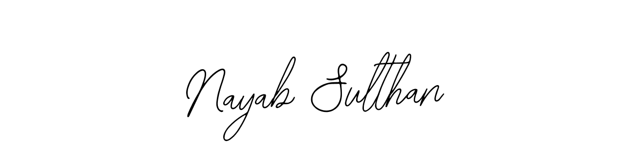 Make a beautiful signature design for name Nayab Sulthan. Use this online signature maker to create a handwritten signature for free. Nayab Sulthan signature style 12 images and pictures png