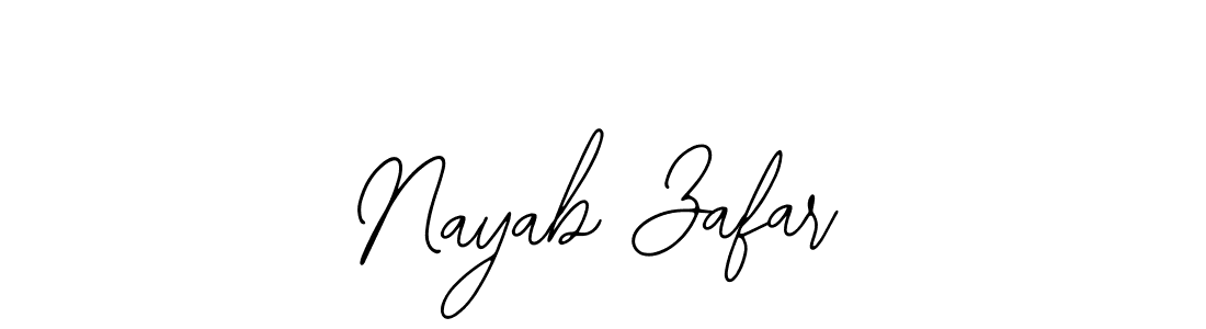 It looks lik you need a new signature style for name Nayab Zafar. Design unique handwritten (Bearetta-2O07w) signature with our free signature maker in just a few clicks. Nayab Zafar signature style 12 images and pictures png