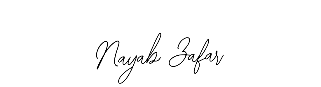 Make a beautiful signature design for name Nayab Zafar. Use this online signature maker to create a handwritten signature for free. Nayab Zafar signature style 12 images and pictures png