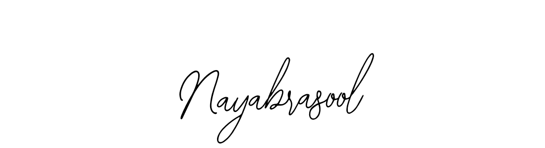 Also we have Nayabrasool name is the best signature style. Create professional handwritten signature collection using Bearetta-2O07w autograph style. Nayabrasool signature style 12 images and pictures png