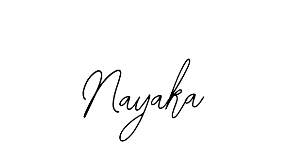 How to make Nayaka signature? Bearetta-2O07w is a professional autograph style. Create handwritten signature for Nayaka name. Nayaka signature style 12 images and pictures png