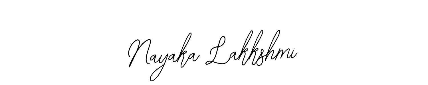 Use a signature maker to create a handwritten signature online. With this signature software, you can design (Bearetta-2O07w) your own signature for name Nayaka Lakkshmi. Nayaka Lakkshmi signature style 12 images and pictures png