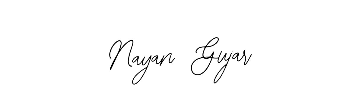 Use a signature maker to create a handwritten signature online. With this signature software, you can design (Bearetta-2O07w) your own signature for name Nayan  Gujar. Nayan  Gujar signature style 12 images and pictures png