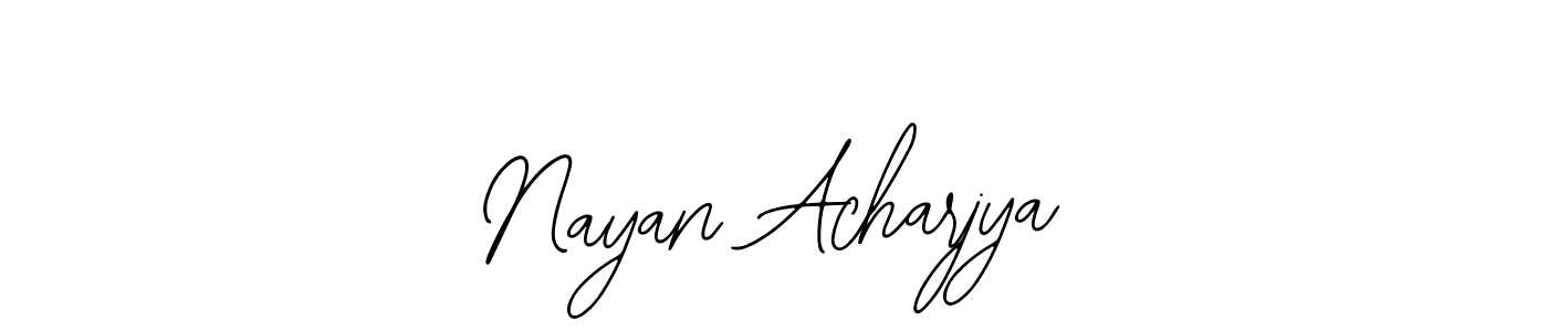 Use a signature maker to create a handwritten signature online. With this signature software, you can design (Bearetta-2O07w) your own signature for name Nayan Acharjya. Nayan Acharjya signature style 12 images and pictures png