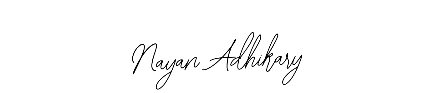 Bearetta-2O07w is a professional signature style that is perfect for those who want to add a touch of class to their signature. It is also a great choice for those who want to make their signature more unique. Get Nayan Adhikary name to fancy signature for free. Nayan Adhikary signature style 12 images and pictures png