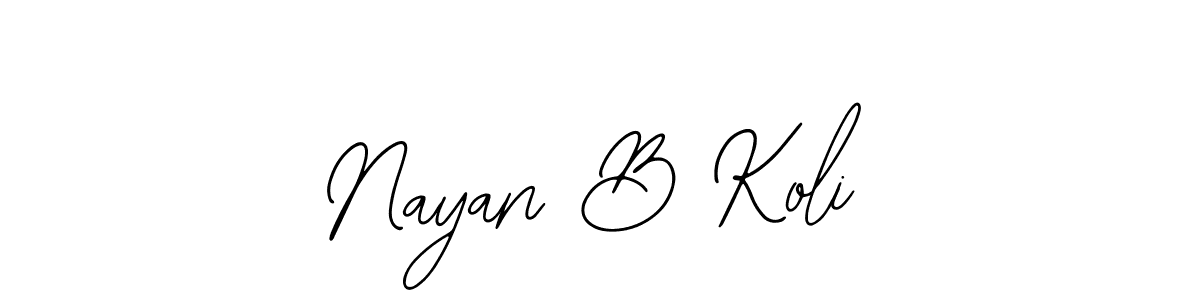 You can use this online signature creator to create a handwritten signature for the name Nayan B Koli. This is the best online autograph maker. Nayan B Koli signature style 12 images and pictures png