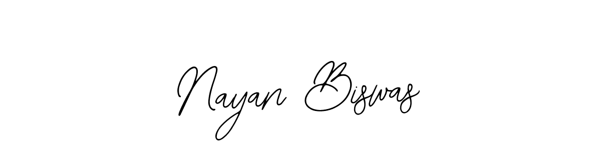 Use a signature maker to create a handwritten signature online. With this signature software, you can design (Bearetta-2O07w) your own signature for name Nayan Biswas. Nayan Biswas signature style 12 images and pictures png