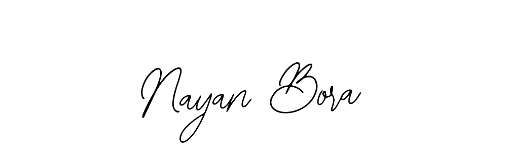 You should practise on your own different ways (Bearetta-2O07w) to write your name (Nayan Bora) in signature. don't let someone else do it for you. Nayan Bora signature style 12 images and pictures png