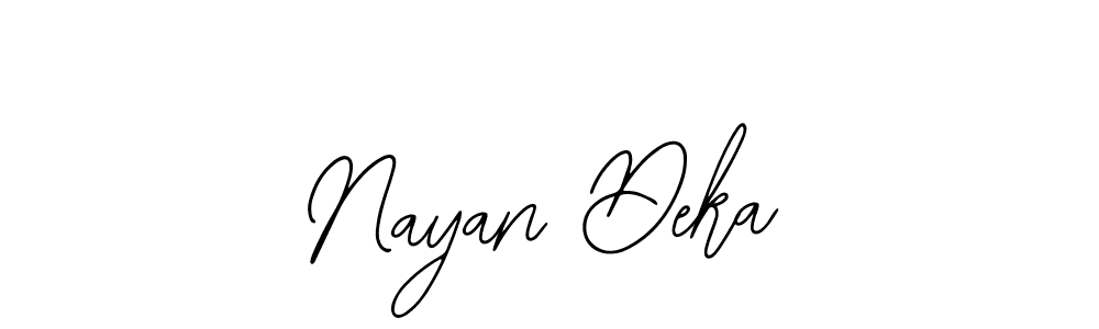 Design your own signature with our free online signature maker. With this signature software, you can create a handwritten (Bearetta-2O07w) signature for name Nayan Deka. Nayan Deka signature style 12 images and pictures png